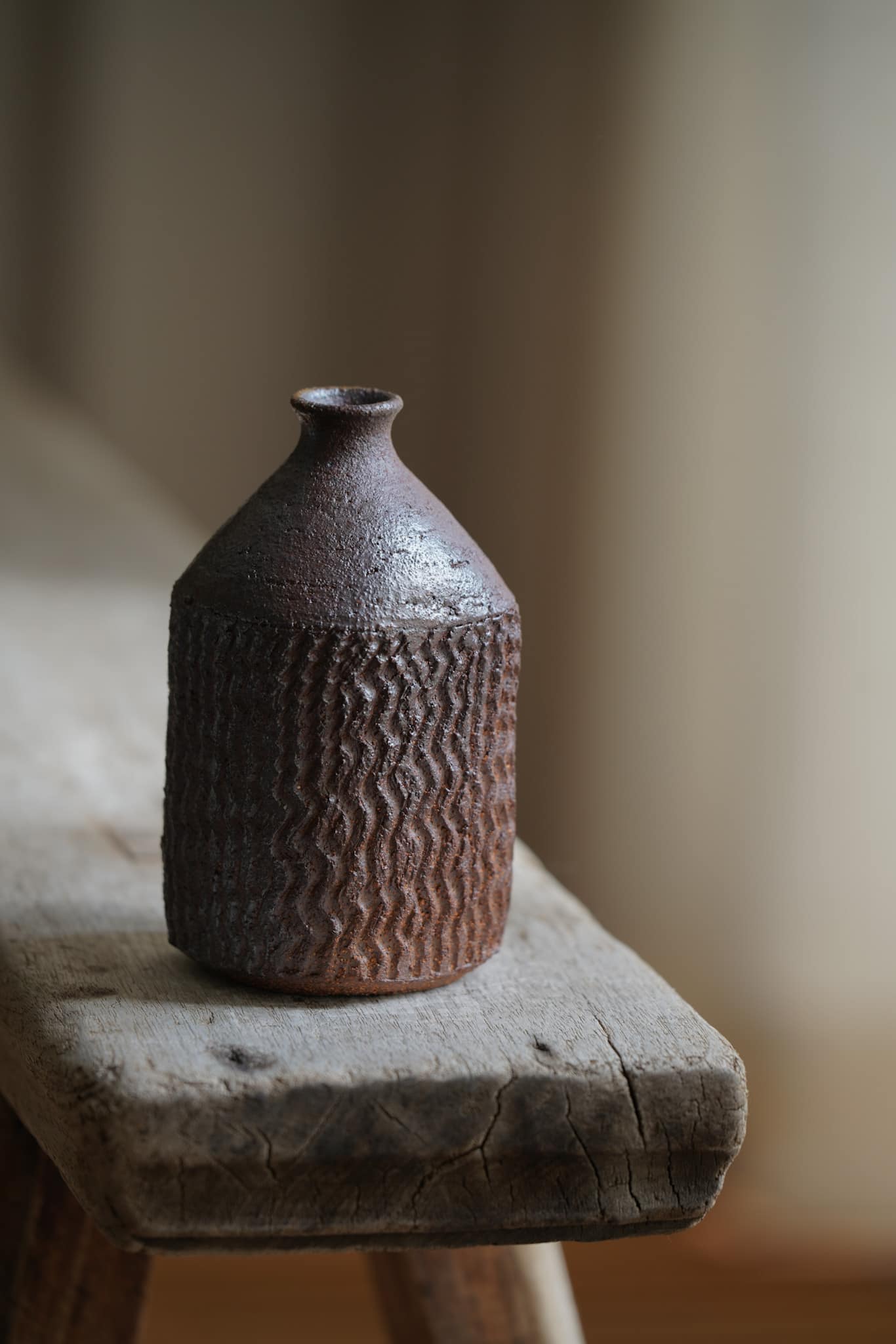 Wood fired collection: vase with texture (#3) - Image 2