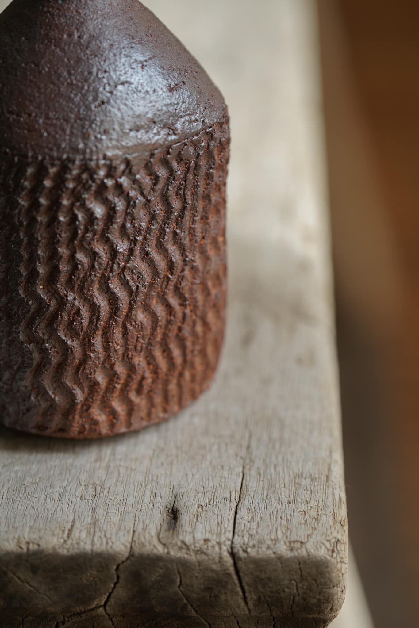 Wood fired collection: vase with texture (#3) - Image 3