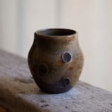 Woodfired collection: Cup with shell marks and ash glaze