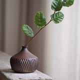 Woodfired collection: wave vase (#1)