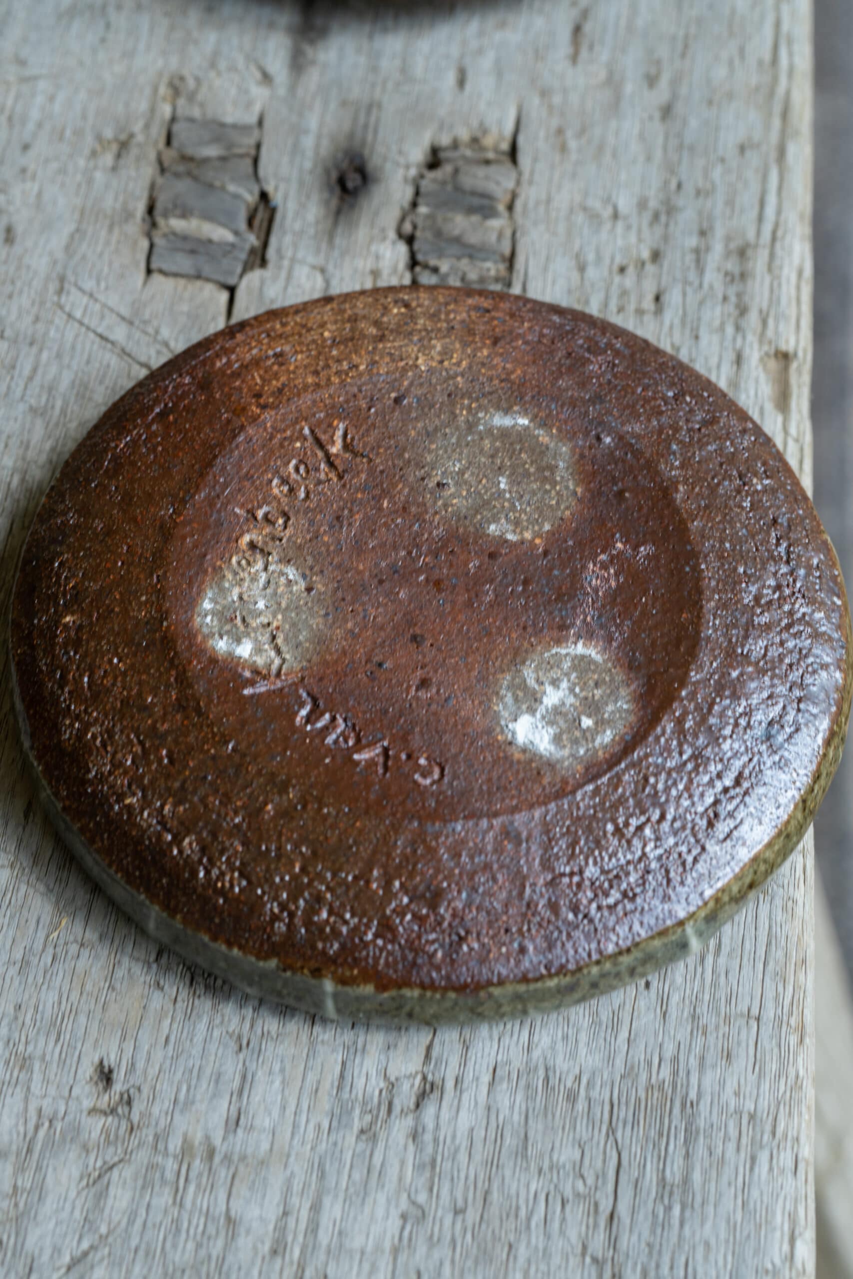 Wood fired collection: small dish with square pattern - Image 3