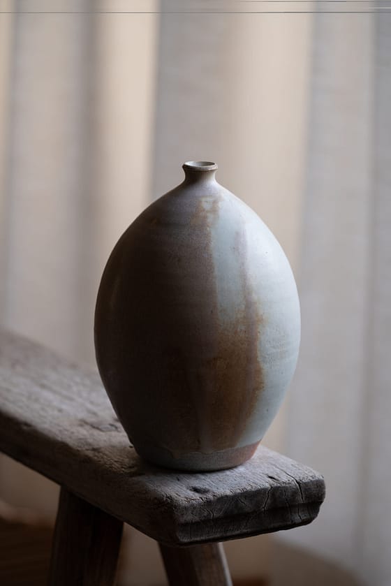 Woodfired collection: round woodfired vase - Image 2