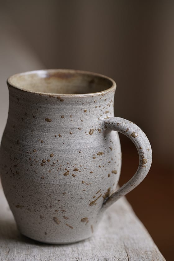 Mug with river clay decorations (#I) - Image 3