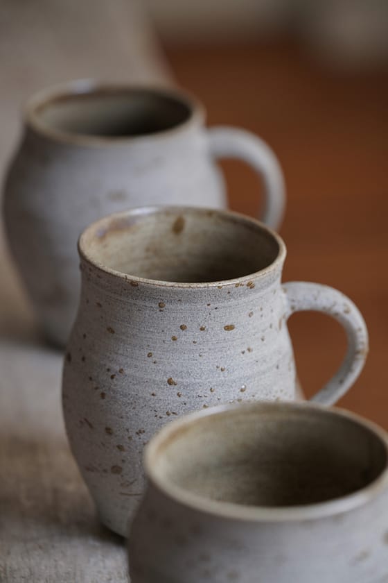 Mug with river clay decorations (#I) - Image 7