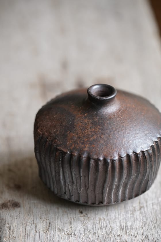 Woodfired collection: wave vase (#2) - Image 3