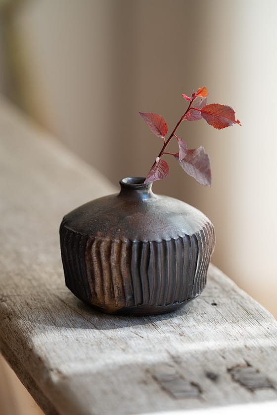 Woodfired collection: wave vase (#2) - Image 2