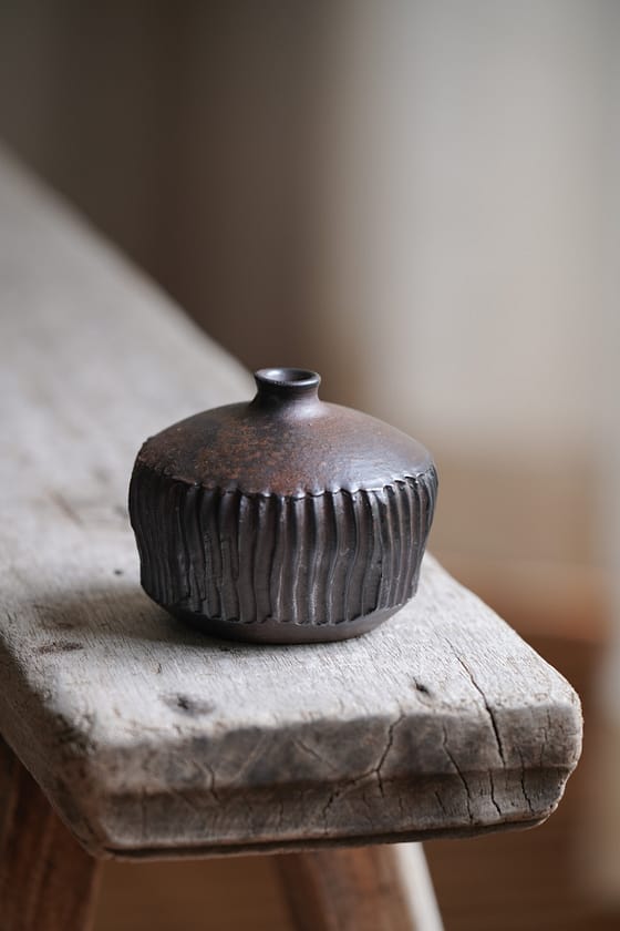 Woodfired collection: wave vase (#2) - Image 4