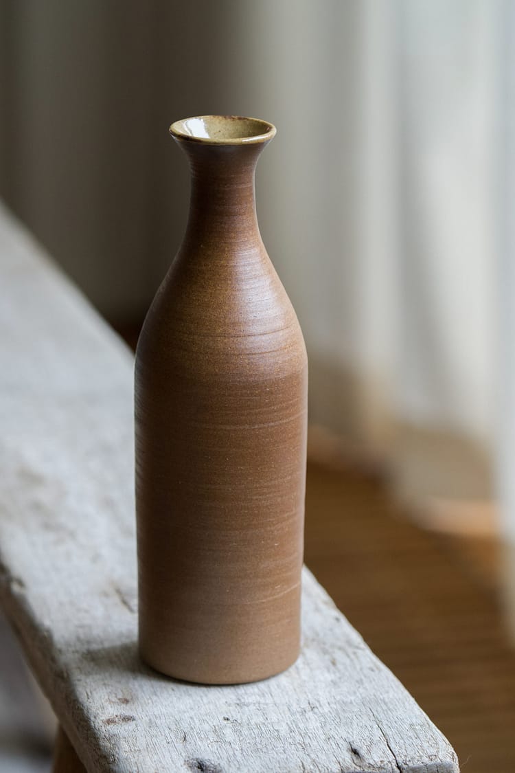 Woodfired collection: slender woodfired vase