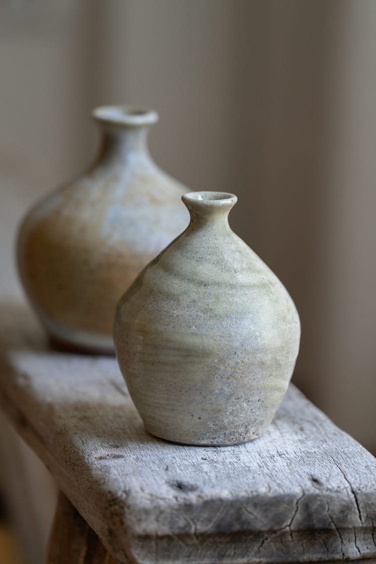 Wood fired collection: mussel vase
